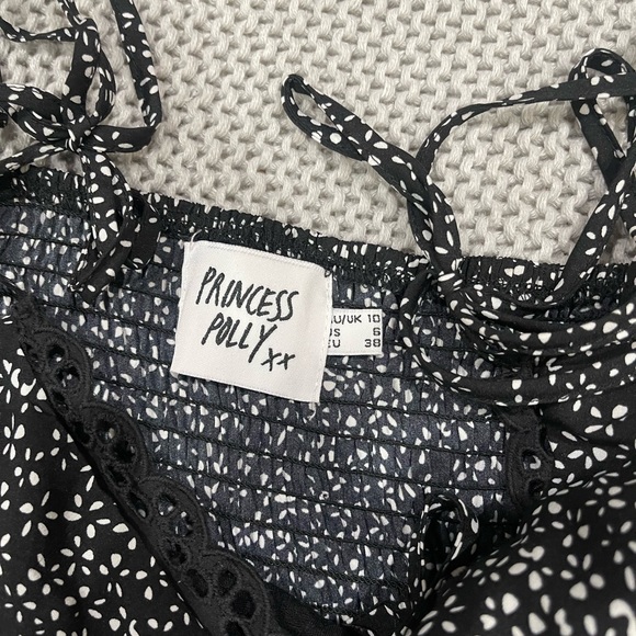 LIKE NEW Princess Polly Black and White Romper - Picture 2 of 3